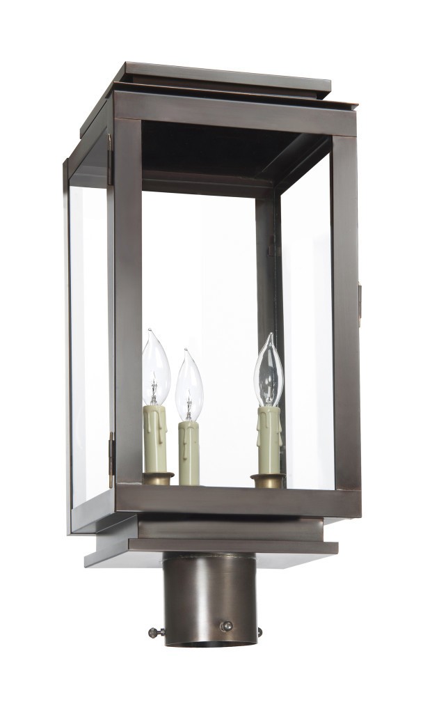 Alpin Cities Collection A 30 electric post lantern copper lantern gas flame lantern modern gas lantern contemporary lantern contemporary post light coastal lighting