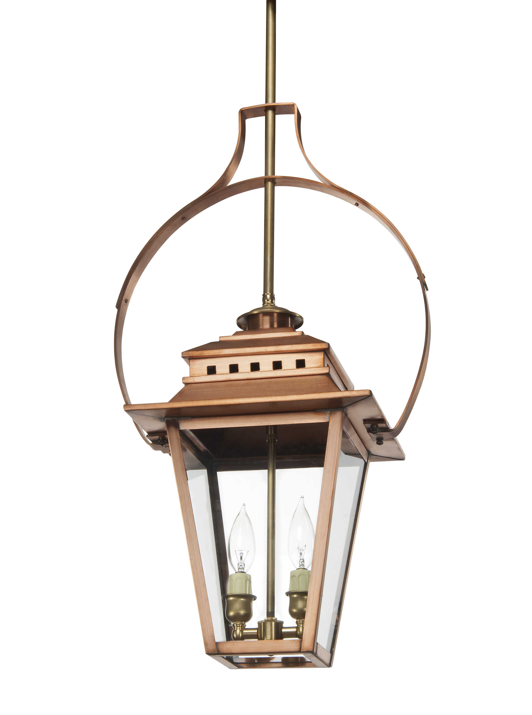 Ashley Collection  AS-600 Hanging Light with Yoke - Lantern & Scroll